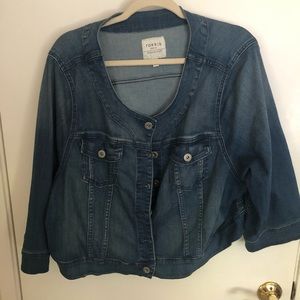 Torrid 3/4 sleeve Jean Jacket